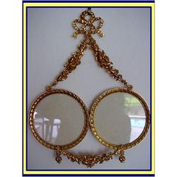 GILT BRONZE 2BL PICTURE FRAME ANTIQUE SUMPTUOUS#1082004