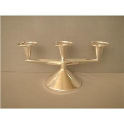 Candlestick  Silver 3 x armed 50s German #1091719