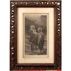 1885, Photogravure of "Virgin Mary, Baby Jesus #1091722