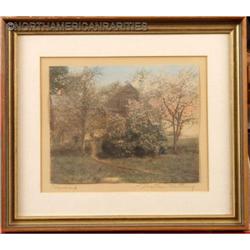 Wallace Nutting "Rural Scene" Original Hand #1091725