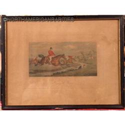 1870 "Flying The Brook", Framed Engraving & #1091730