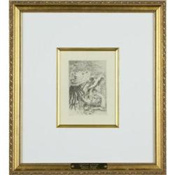 Original etching entitled ?Le Chapeau Epingle? #1091745