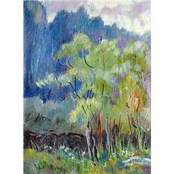  "Small River Vishera" oil in impressionism #1091920