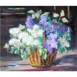 "Lilac" oil in impressionism style by Sorokina #1091941