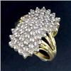 Image 1 : 1.5 CTW DIAMOND CLUSTER RING ~ VERY BRILLIANT #1092233