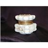 Image 1 : ANTIQUE WAVECREST OPALWARE PUFFY DRESSER BOX #1102481