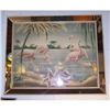 Image 1 : Tropical Print Signed Turner, mirror frame -art#1102574