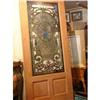Image 1 : Exceptional Solid Mahogany Stained Glass Door #1102649