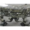 Image 1 : Breathtaking Marble, Glass and Iron Table #1102650