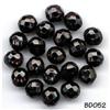 Image 1 : 1000 VINT ROUND FACETED BLACK GL BEADS 10mm #52#1113306