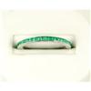 Image 1 : 18K WHITE GOLD EMERALD ETERNITY BAND WEDDING #1113310