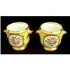 Image 1 : Pair of Antique Hand Painted Cache Pots #1114184
