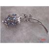 Image 1 : CORO Blue Aurora Borealis Brooch  Rhinestone#1120765