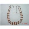 Image 1 : Faceted Crystal 2 Strand Necklace Choker Brown #1121223