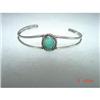 Image 1 : Estate Sterling Childs Turquoise Bangle #1121227