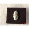 Image 1 : Signed Turquoise Coral Sterling Ring Size  7 #1121343