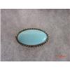 Image 1 : Estate Scandinavian  Silver Turquoise Brooch#1121456