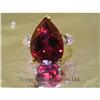 Image 1 : RHJ Rich Synthetic Ruby Pear & Cubic Zirconium #1121487