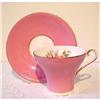 Image 1 : Aynsley China Peachy-Pink Cup & Saucer Hand #1121831