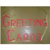 Image 1 : LUCITE GREETIN CARD SIGN - NEON PINK  #1122027