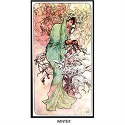 MUCHA ART NOUVEAU POSTER "WINTER" #1122101