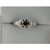 Image 1 : Antique Style FILIGREE Ring w GARNET #1122148