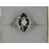 Image 1 : Antique Style Black Onyx Diamond Ring #1122151