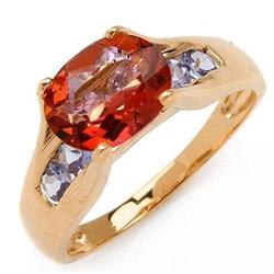 Pink Topaz  and Tanzanite  Ring #1122337