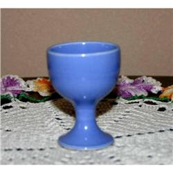 Harlequin Mauve Blue Egg Cup by Homer Laughlin #1122344