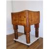 Image 1 : Authentic Antique Butcher Block Table  #1122365