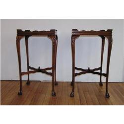 Pair of Ball and Claw Tall Chippendale End #1122369