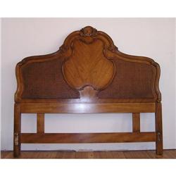 Queen Size Cherry mid-century fancy headboard  #1122373