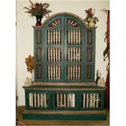 Hand-Painted Mexican Designer Cabinet #1122375