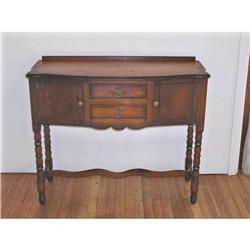 Antique Maple Buffet/ Server with Turned Legs #1122376