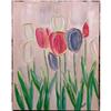 Image 1 : ORIG IMPRESSIONIST-STYLE PAINTING OF TULIPS #1122426