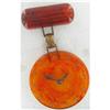 Image 1 : "root beer" Bakelite Novelty Pin-Dangling CLOCK#1122468