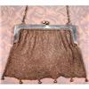 Image 1 : STERLING Mesh HANDbag ANTIQUE Silver PURSE #1122522