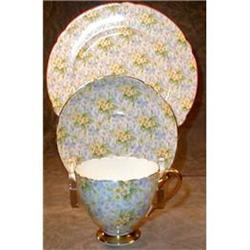 Shelley PRIMROSE Chintz TRIO Cup Saucer Plate #1122765