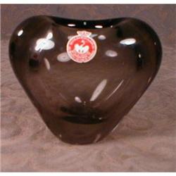 Holmegaard HEART Vase PER LUTKEN Smoked #1122767