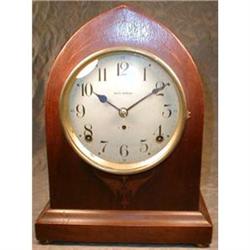 SETH Thomas GOTHIC Inlay CLOCK Chimes MAHOGANY #1122783