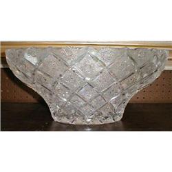 CUT Crystal BOWL 16 inch LARGE European #1122790
