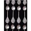 Image 1 :  Dozen Silver Filigree Demitasse Spoons (set of#1122867