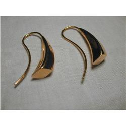 Rare Estate 14K Pink Rose Gold Drop Earrings #1123029