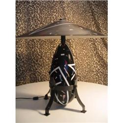 1950s Graffiti Metal Lamp #1123479