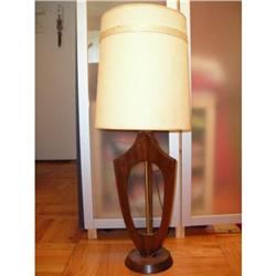1950s Walnut Lamp #1123485