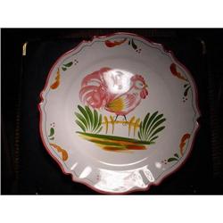 Pair of French faience plates signed by artist #1123508