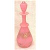 Image 1 : 1800S PINK SATIN ART GLASS COLOGNE BOTTTLE #1123635