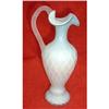 Image 1 : 1800 MOTHER OF PEARL SATIN ART GLASS EWER, #1123642