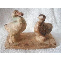 Tang Dynasty Double Duck Tomb Figure #1123894