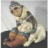 Image 1 : Lladro Gres "Eskimo Playing' Large #1123946